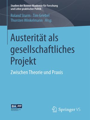 cover image of Austerität als gesellschaftliches Projekt